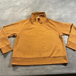 Reebok Women’s XL Mustard Ribbed Turtleneck Sweater